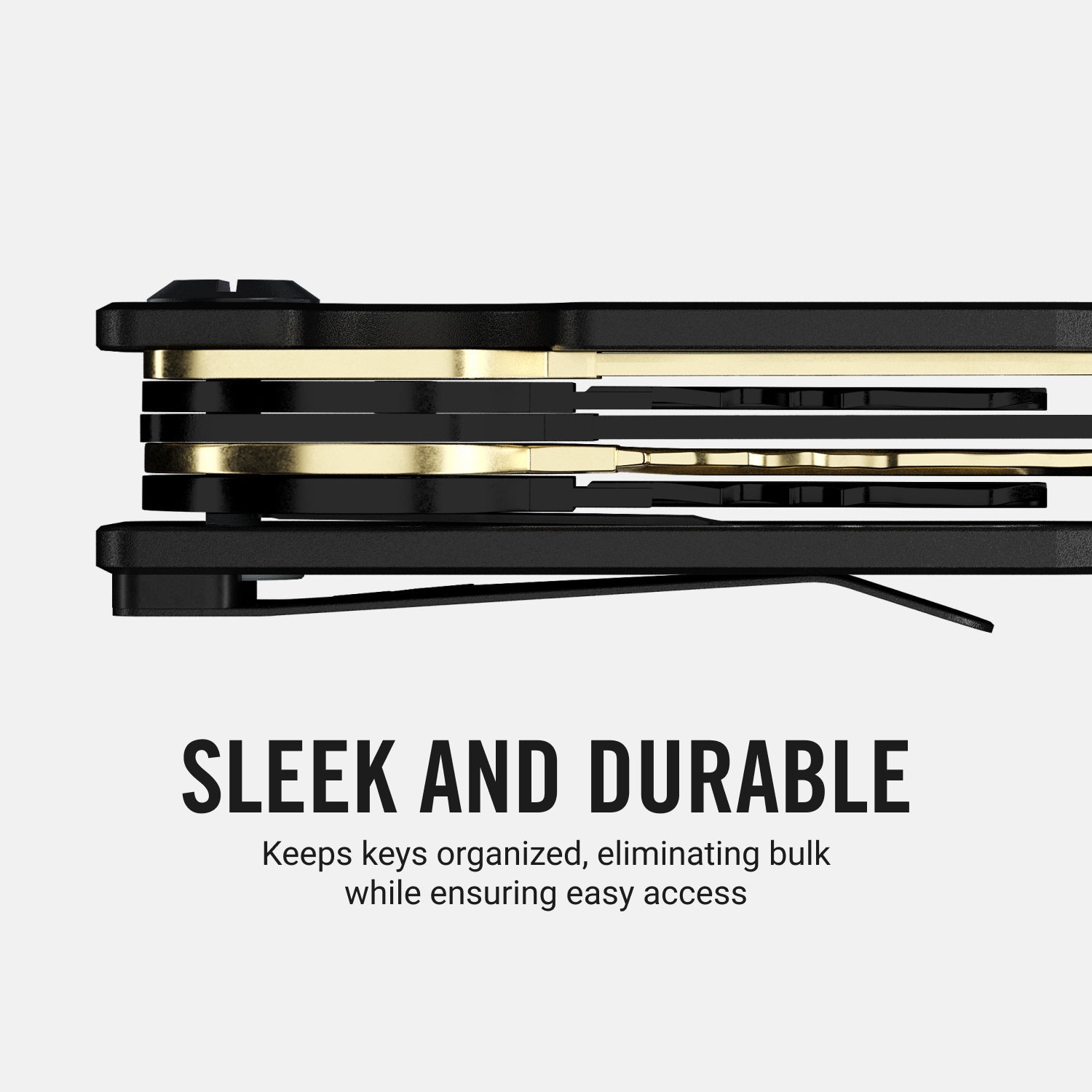 Ridge KeyCase - Brass