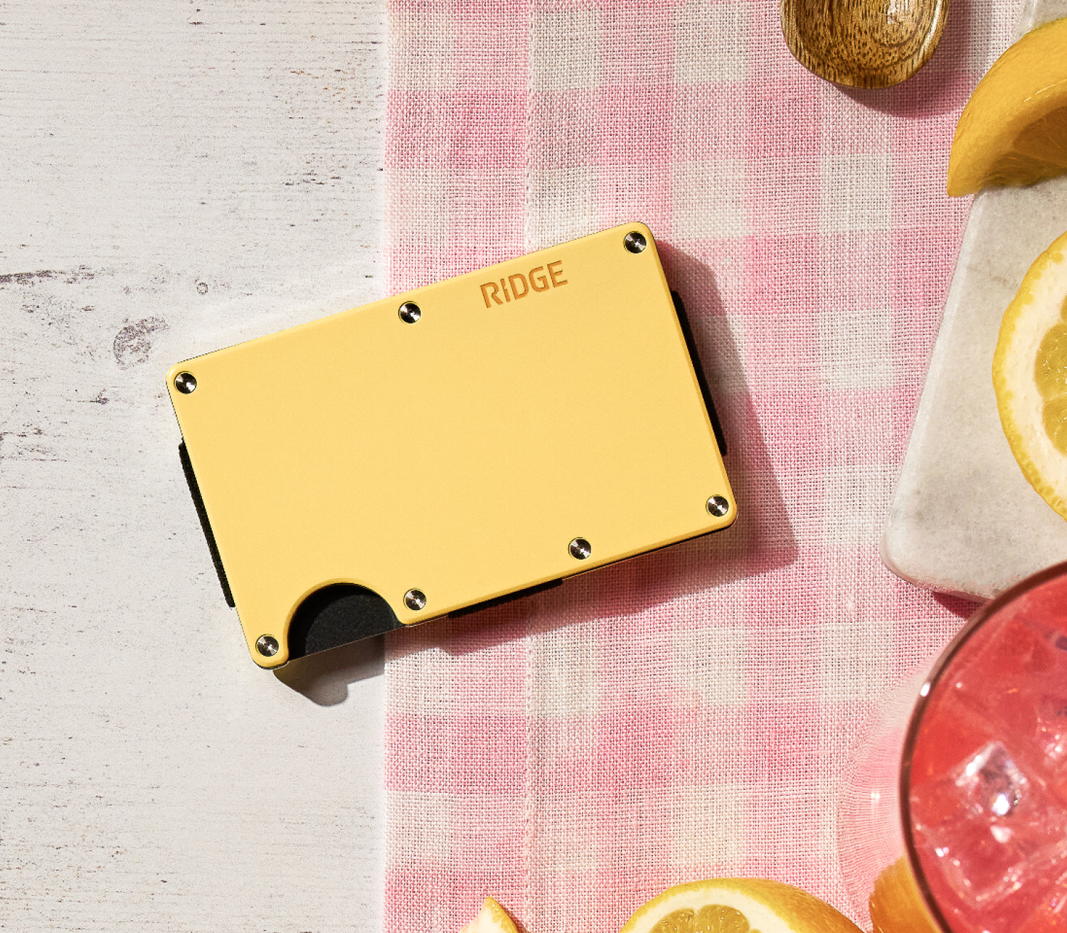 Ridge Wallet - Lemon Drop
