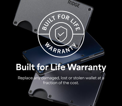 Ridge Wallet - Stonewashed Titanium