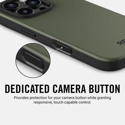 Ridge Phone Case - Matte Olive - iPhone 16 Pro